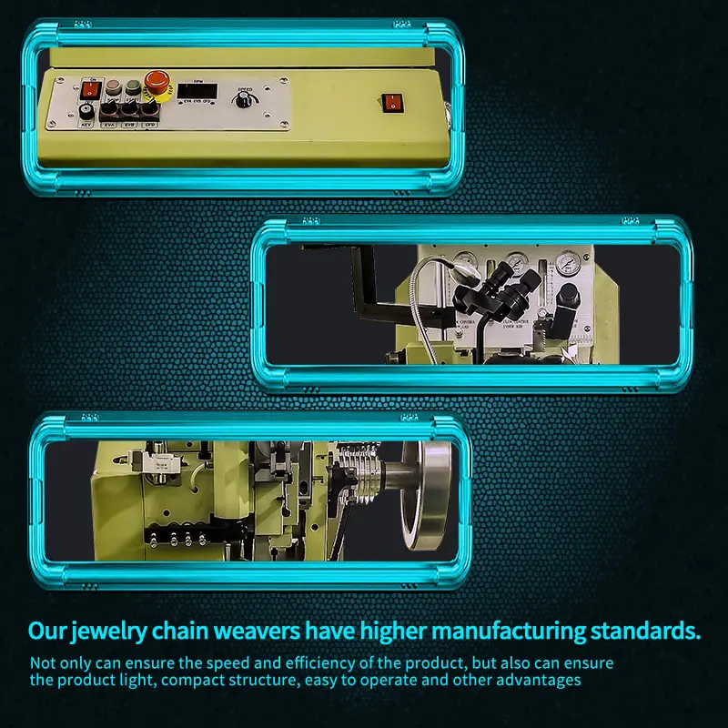Large chain weaving machine-product