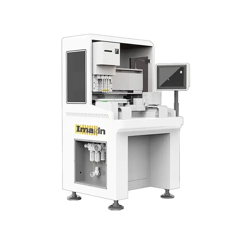 5-axis 4-head single work table stone setting machine